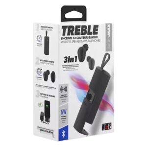 TREBLE Wireless Speaker + Headphones + Power Bank Combo (3 in 1)