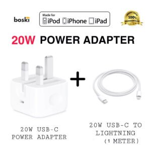 Bundle of 2: 20w Original Adapter with iPhone USB C-C Cable