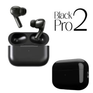 AirPro AirPods Pro 2 Black TWS High Quality Sound & Bass | Touch Sensor Earphones | Gaming & Music | Bluetooth 5.3 | Android & iOS Compatible | Long Battery Life | Premium Replica