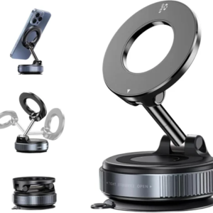 Vacuum Suction Magnetic Phone Holder - Universal Compatibility, Lightweight Design