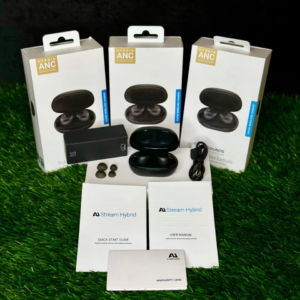 AUsounds AU-Stream Hybrid Active Noise Cancelling Earbuds Touch Contro